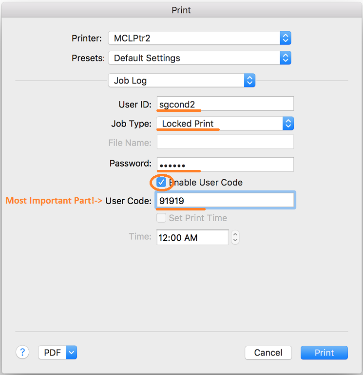 Configuring Locked Print And Adding User Code Mac To Ricoh College Of Arts Sciences
