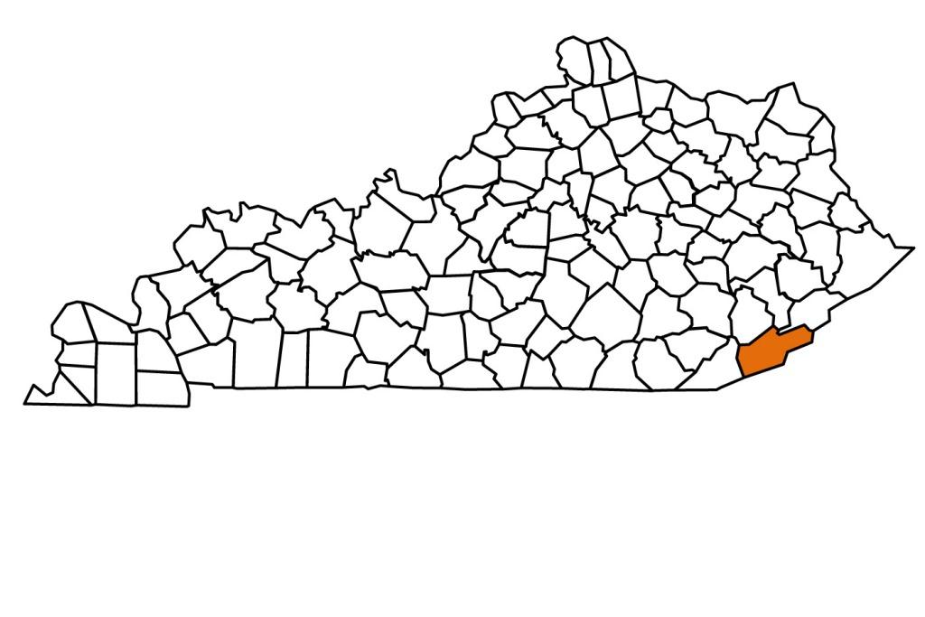 harlan county state map