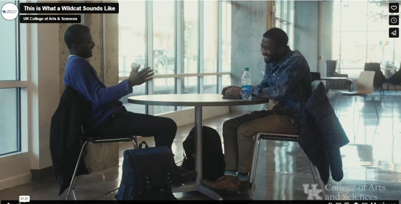 Photos of students from a video.