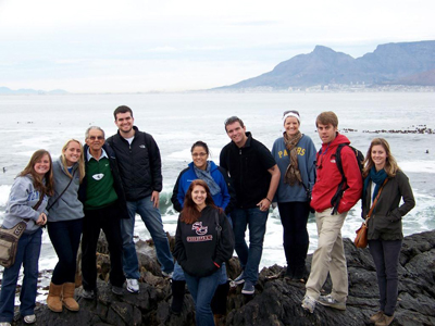 Group shot on beach