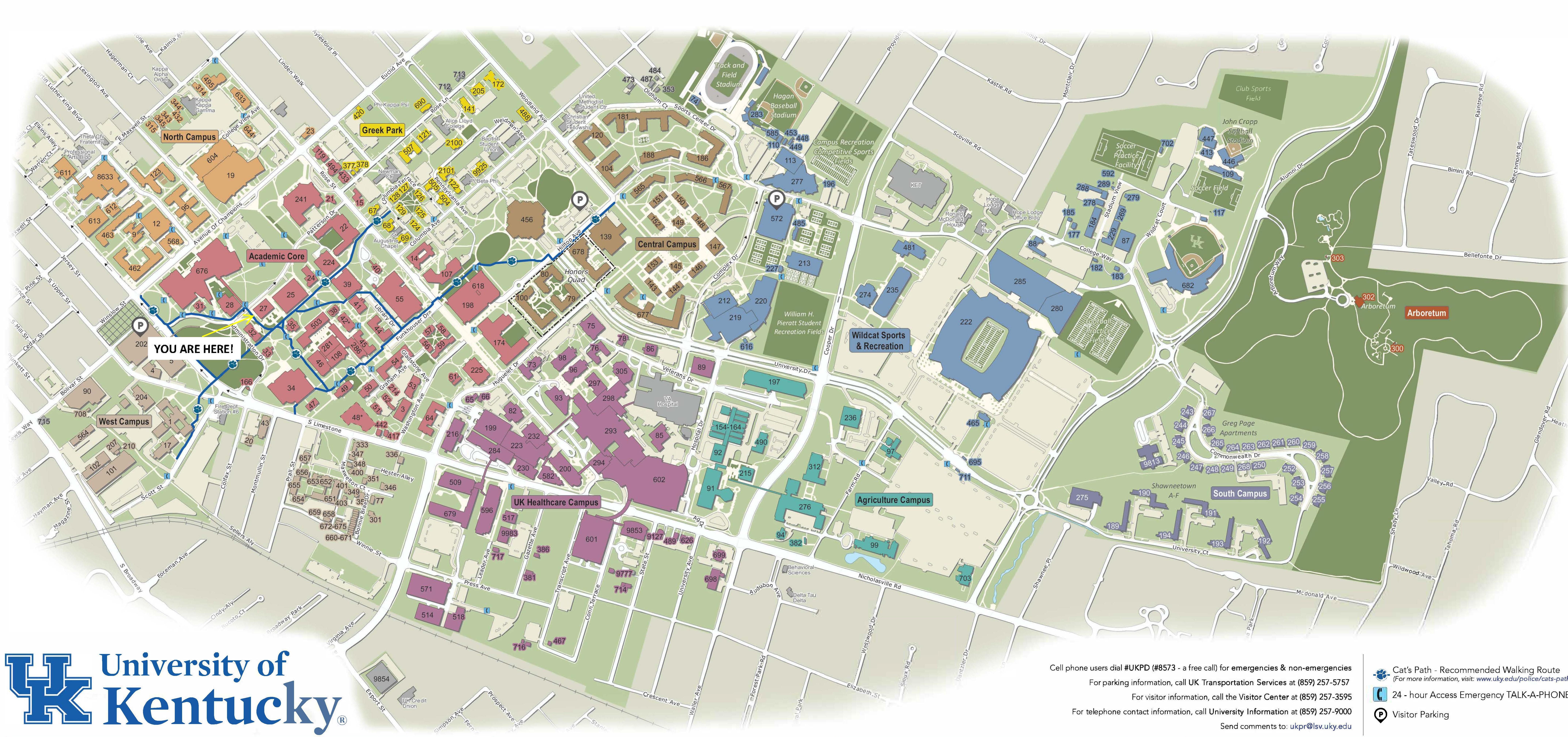 Map Of University Of Kentucky