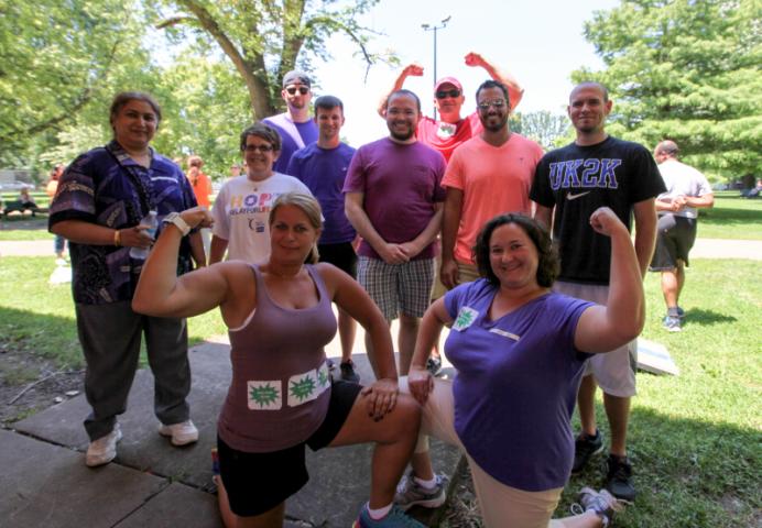 Purple team - confident and strong