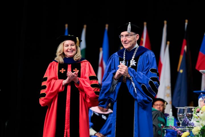 UK Commencement May 9th, at Rupp Arena at Central Bank Center, graduates took part, surrounded by family and friends.