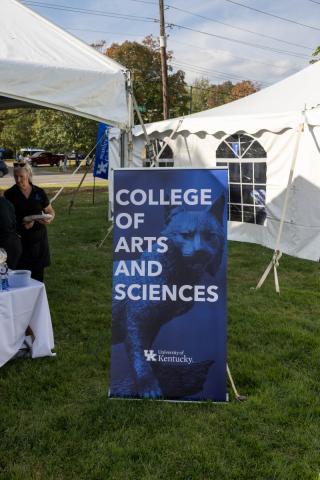 College of Arts and Sciences sign outside