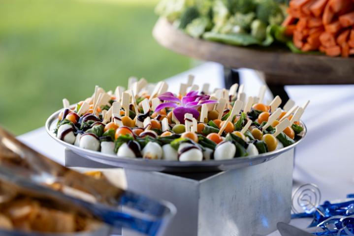 platter of food at an alumni event