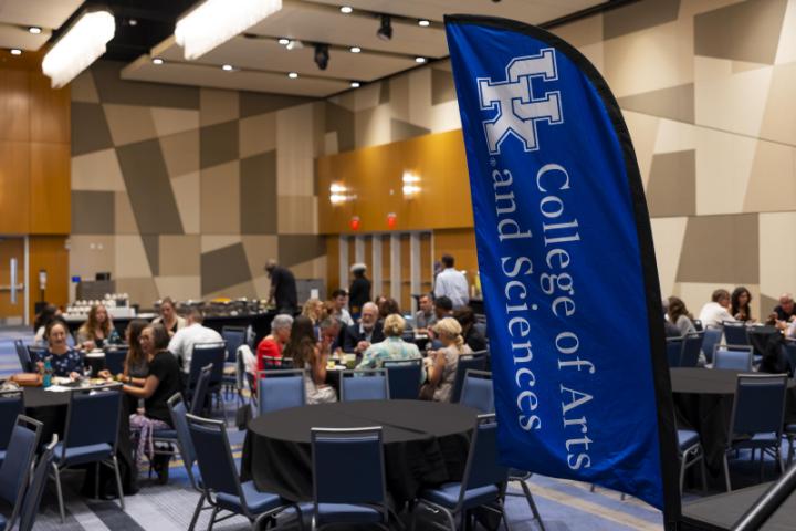 College of Arts and Sciences faculty gather to be honored and awarded. 
