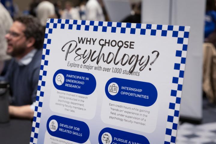 Students and parents tour the university during Admitted Students Day 2026 and speak to teachers and staff. 