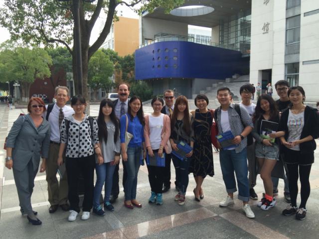 Students at Shanghai Industry and Commerce Foreign Language College (SICFL).